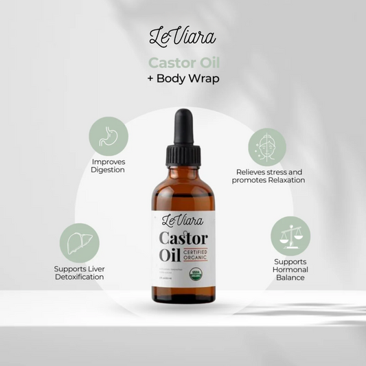 LeViara™ - Castor Oil + Wrap Wellness Pack